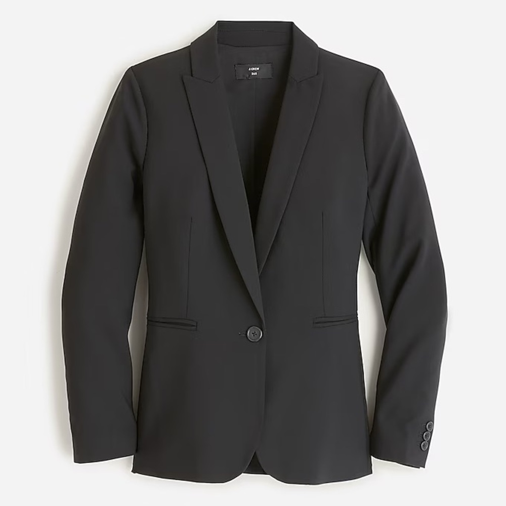 J. Crew Italian Stretch Wool by Tollegno 1900 Parke Blazer Size 00 Style J5383